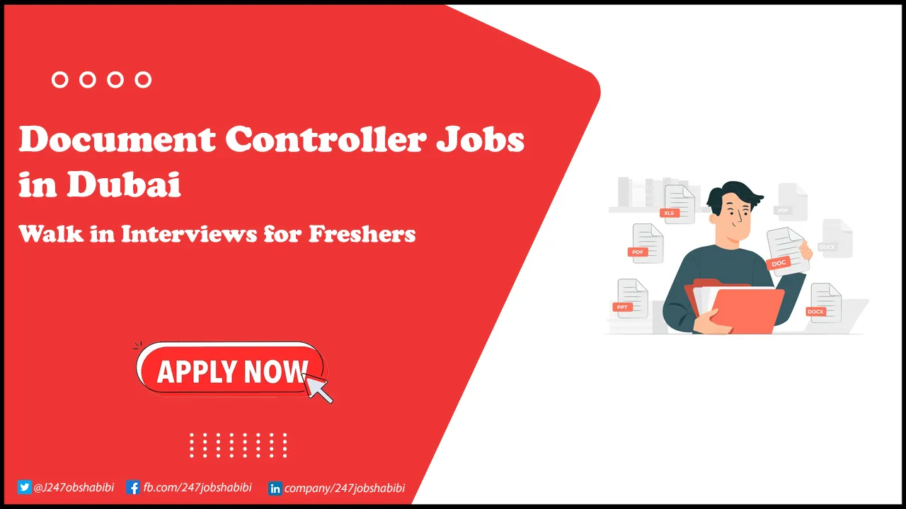 Document Controller Jobs in Dubai