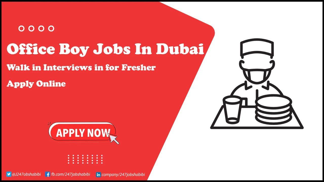 Office Boy Jobs in Dubai